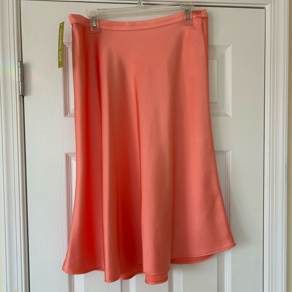 Gianni bini, peach midi slip skirt size 10 never been worn with tags